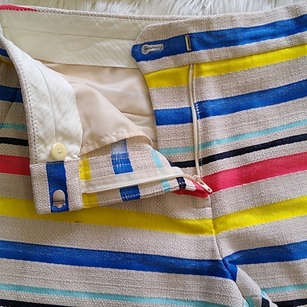 J.Crew Colorful Jacquard Striped Shorts Size - 2 - Picture 7 of 14